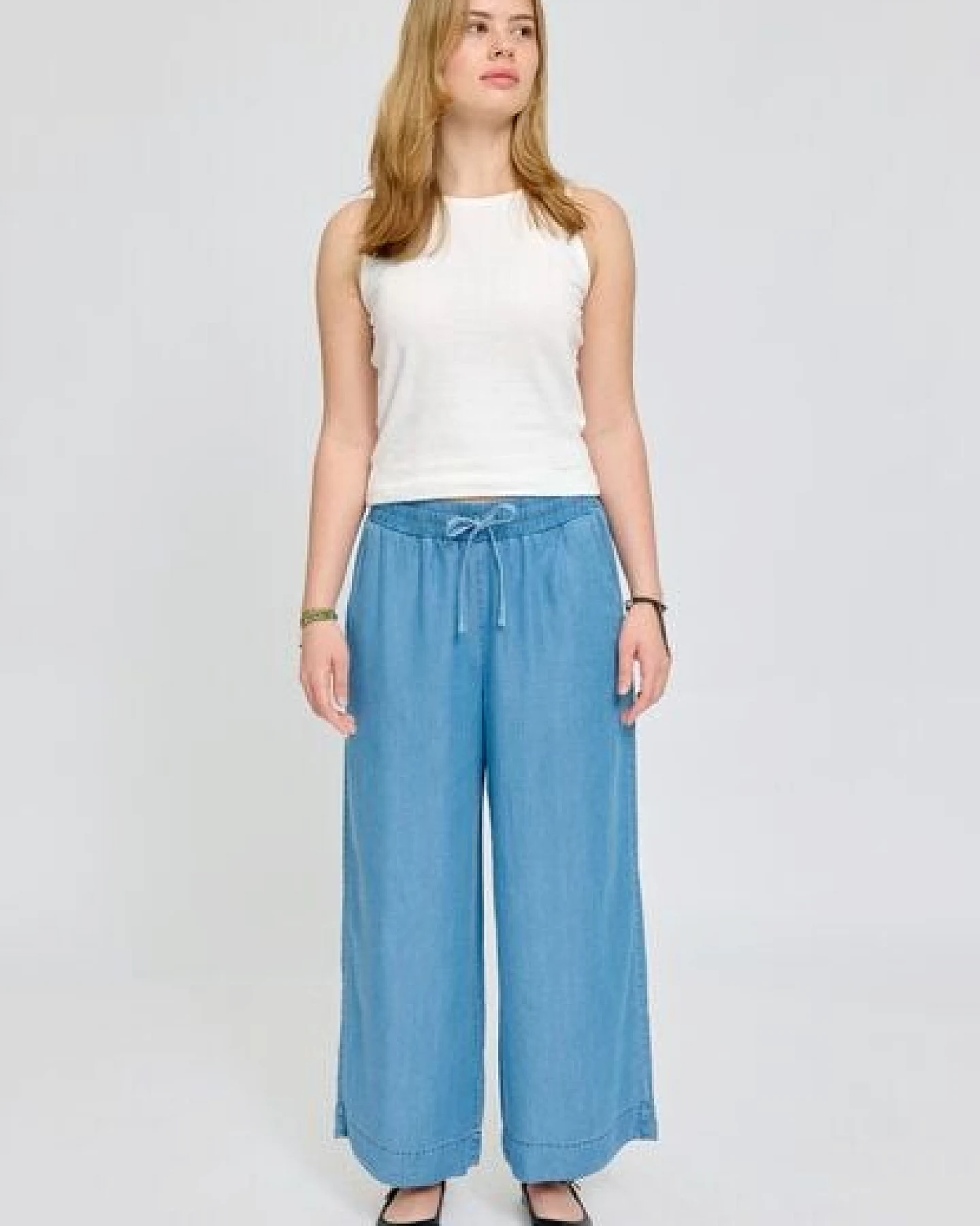 Mazine Weite Hose in Denim Look - aus Lyocell – Ansicht 4