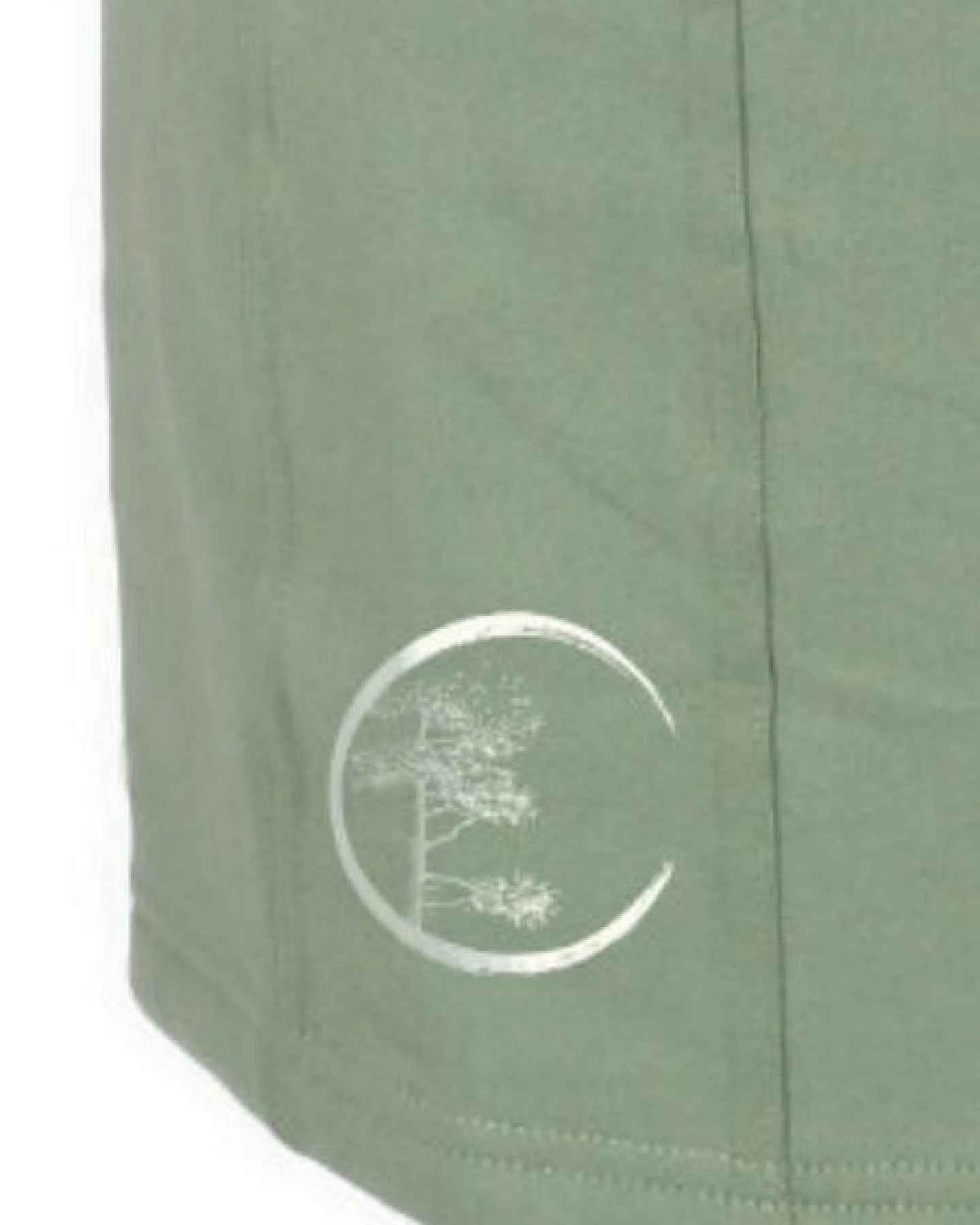 Life-Tree Sweat Rock aus Biobaumwolle mit Logo - Motiv "Circle" Damen in Bambus Grün / Natural White – Ansicht 4