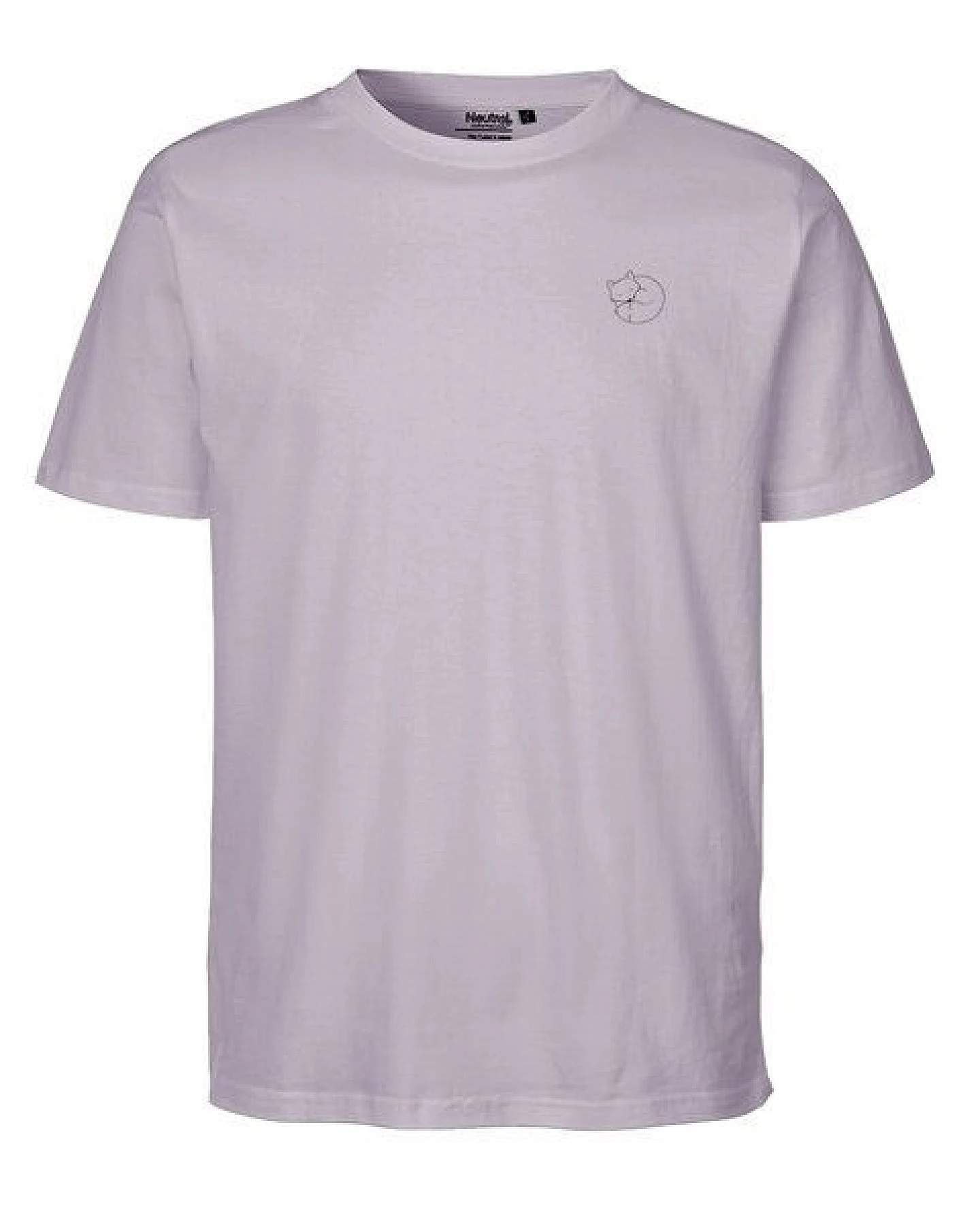 HANDGEDRUCKT "Schlummerfuchs" Unisex T-Shirt aus reiner Baumwolle (kbA) – Ansicht 3