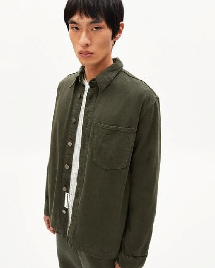 ARMEDANGELS YUNAAI Herren Overshirt aus recycelter Baumwolle