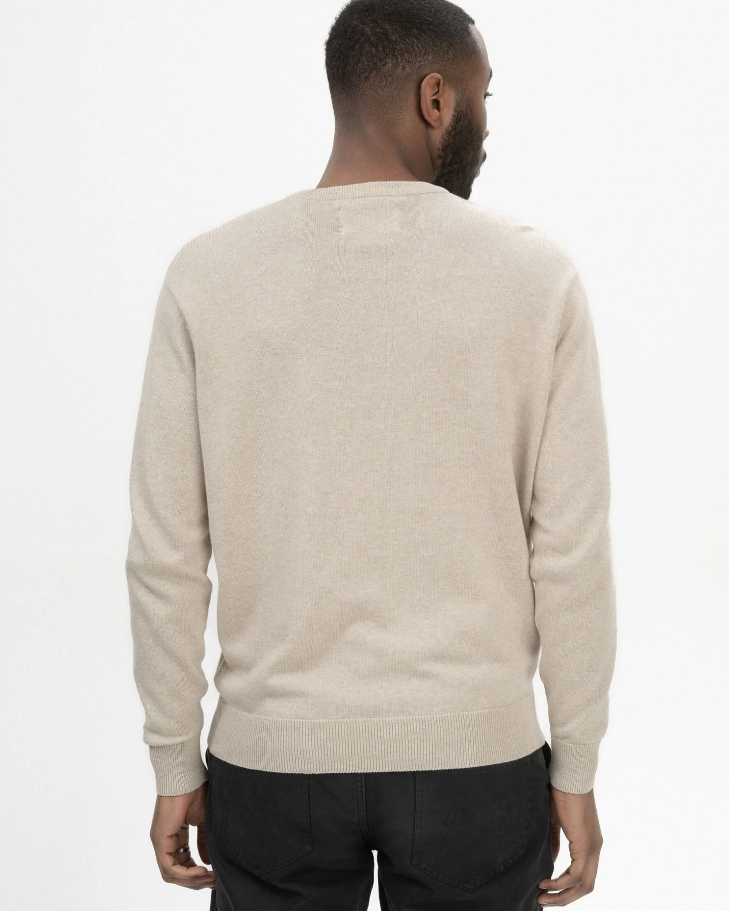 MELA Herren vegan Strickpullover Himal Pebble Melange – Ansicht 2