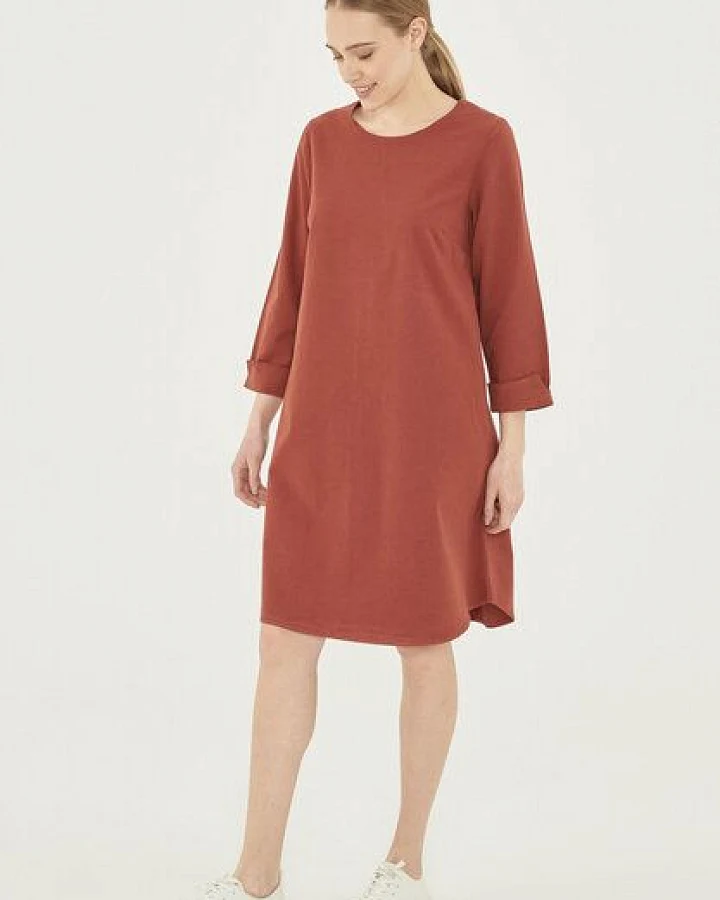 ORGANICATION Garment Dyed Kleid aus TENCEL Lyocell-mix