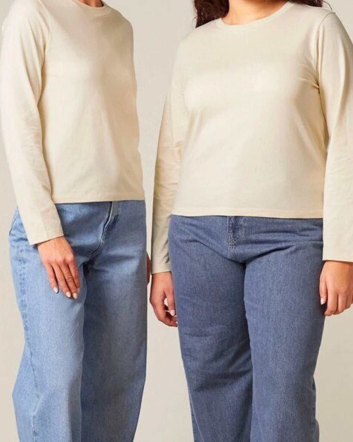FAIRTICKEN BASICS Damen Basic Longsleeve Shirt aus 100% Bio-Baumwolle – Ansicht 3