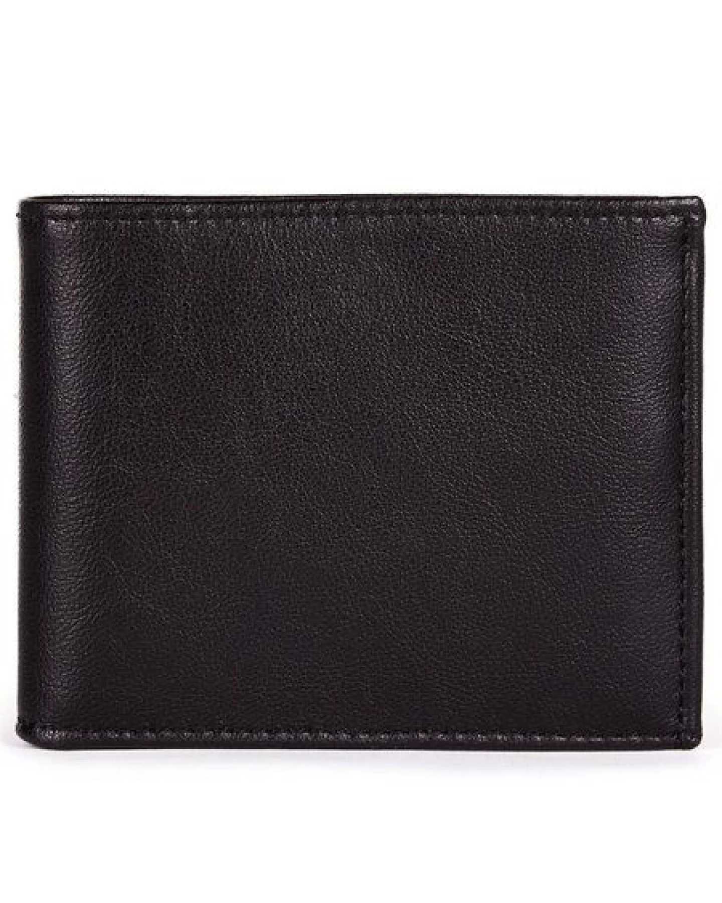 Will's Vegan Shop US-Münzgeldbörse Billfold mit drei Fächern Schwarz Herren – Ansicht 4