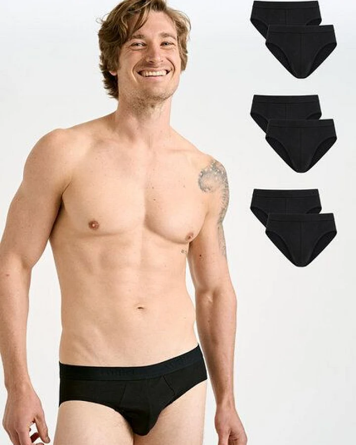 wijld GmbH HERREN SLIP AUS HOLZ (6er-Pack) wijld - MARLO BLACK