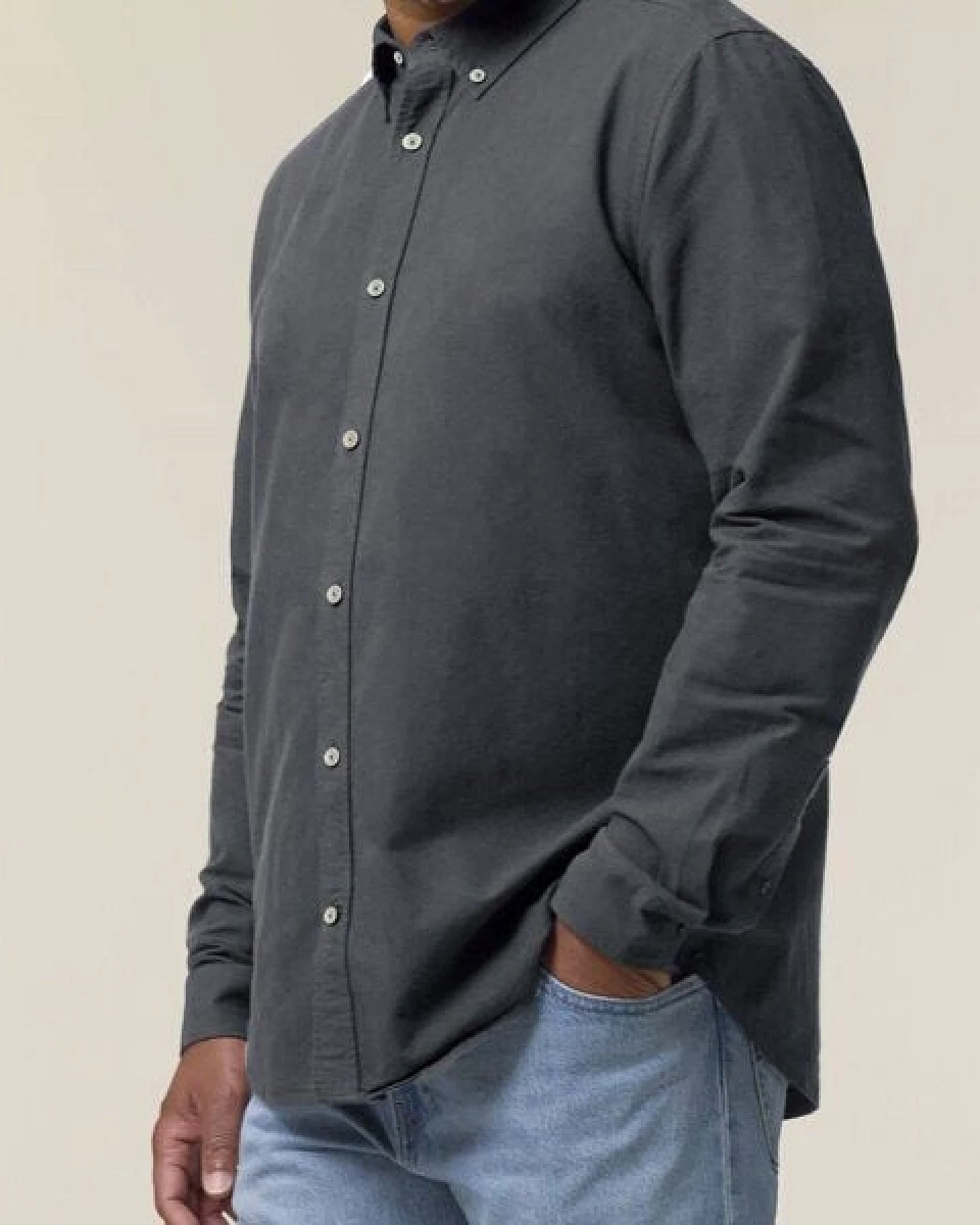 FAIRTICKEN BASICS Herren Oxford Hemd aus 100% Bio-Baumwolle – Ansicht 2