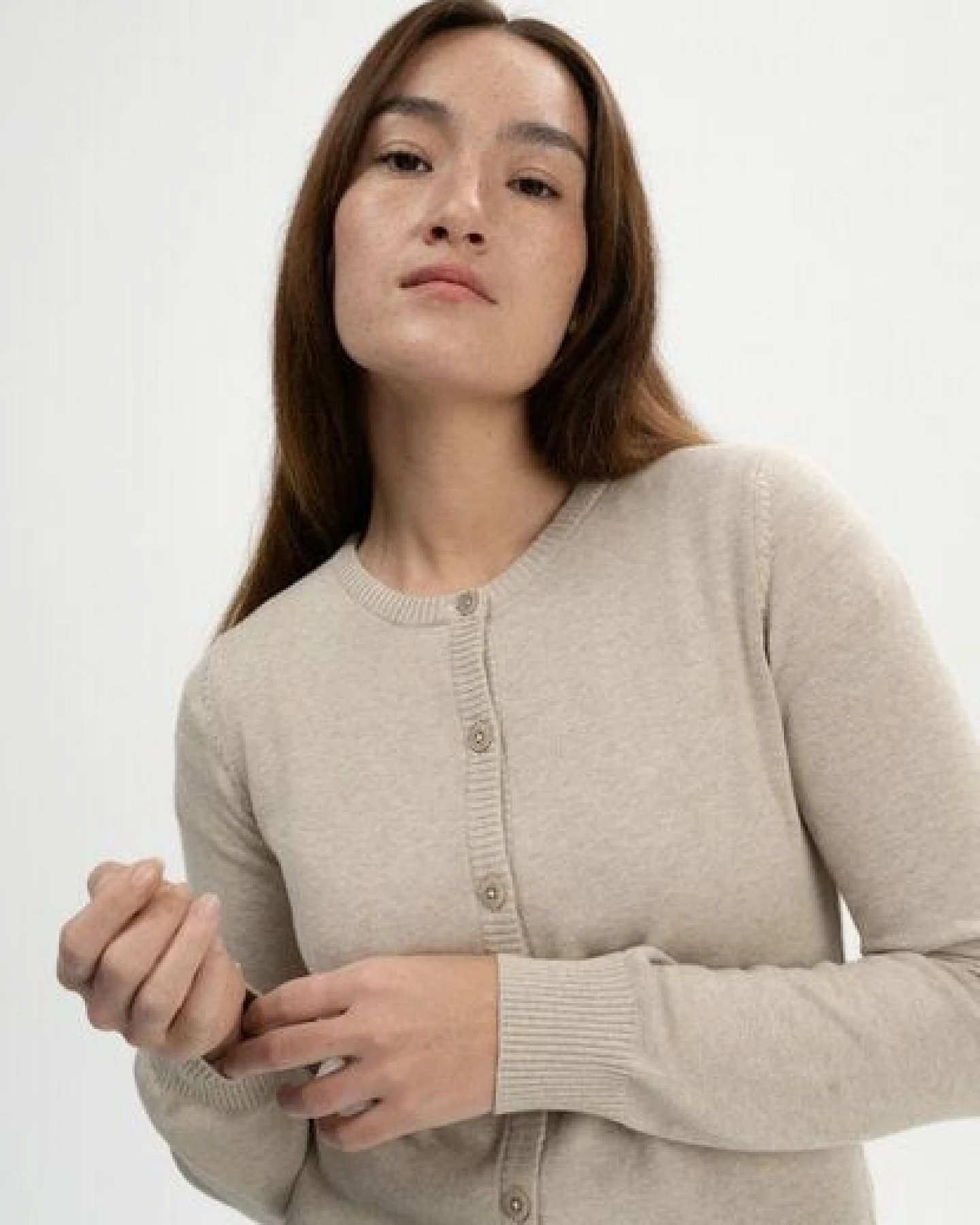 MELA Feinstrick Cardigan Style NAMEEN aus 100% Bio-Baumwolle – Ansicht 4