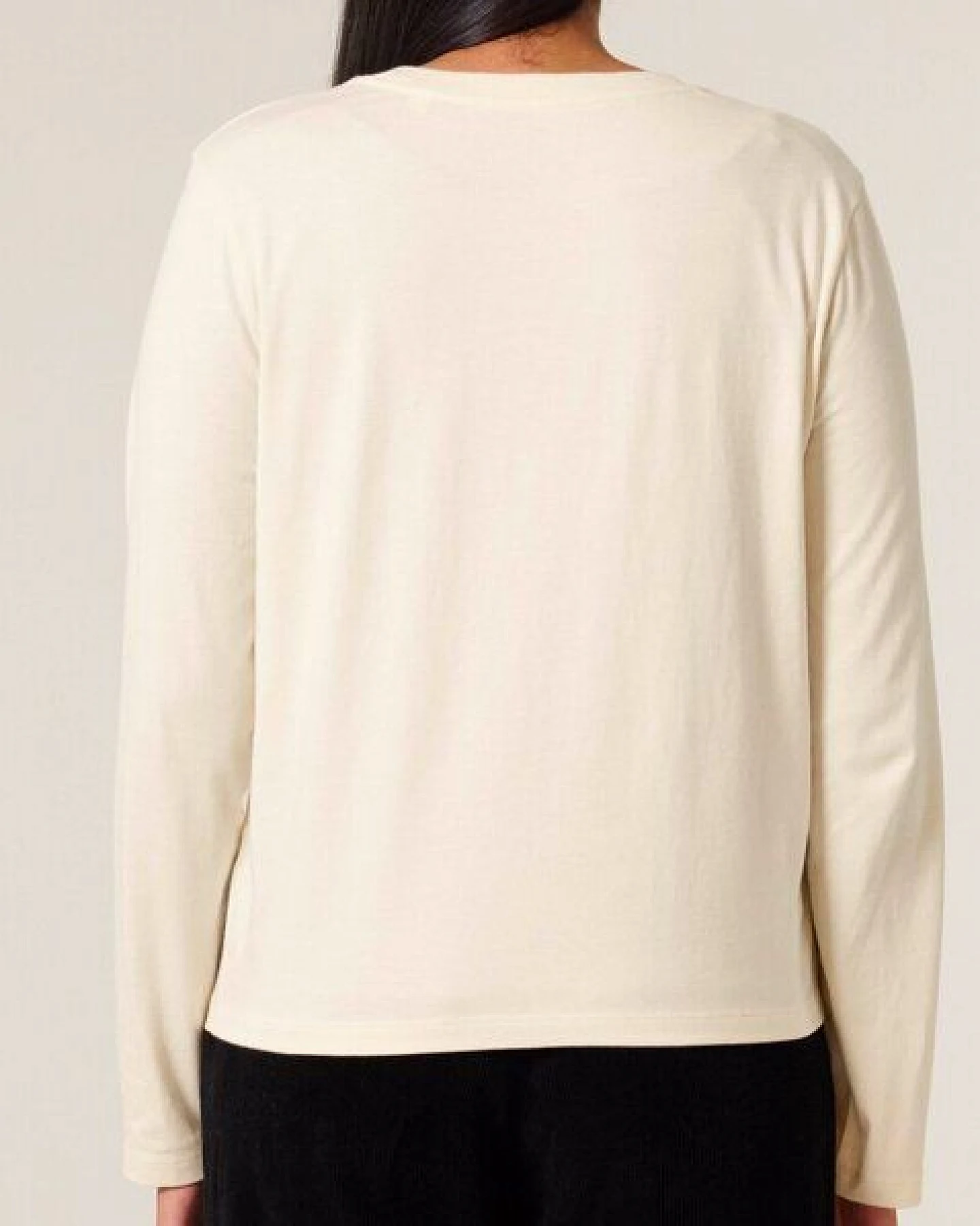 FAIRTICKEN BASICS Damen Basic Longsleeve Shirt aus 100% Bio-Baumwolle – Ansicht 2