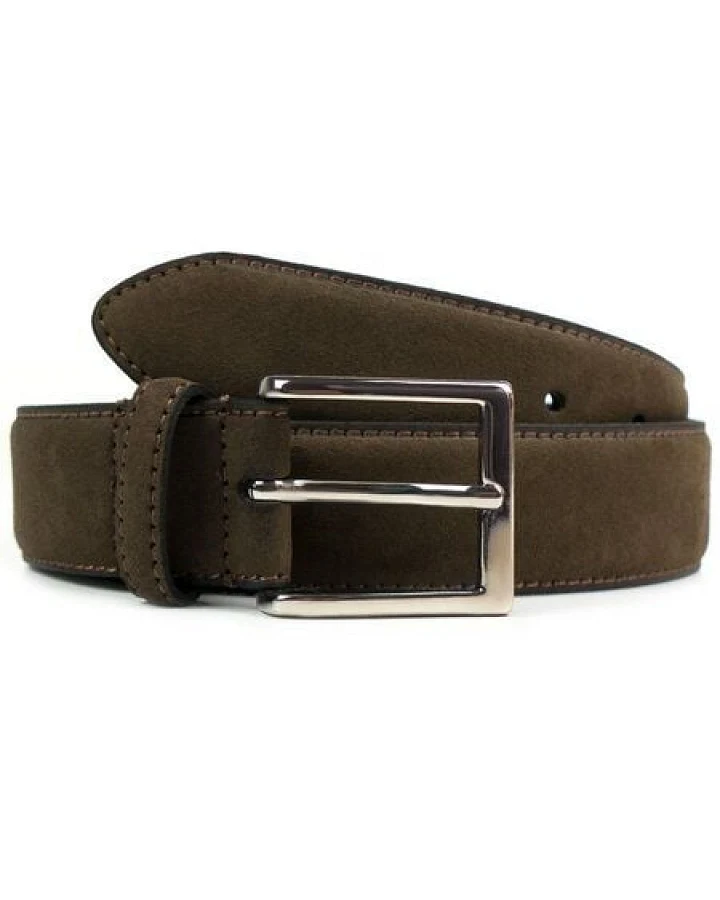 Will's Vegan Shop Continental-Gürtel, 3,5 cm Veganes Wildleder Herren