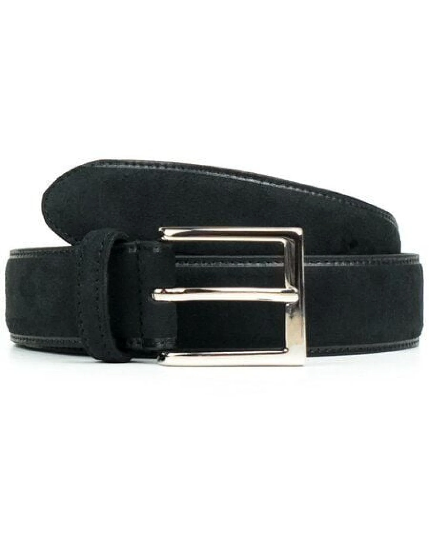 Will's Vegan Shop Continental-Gürtel, 3,5 cm Veganes Wildleder Herren – Ansicht 2