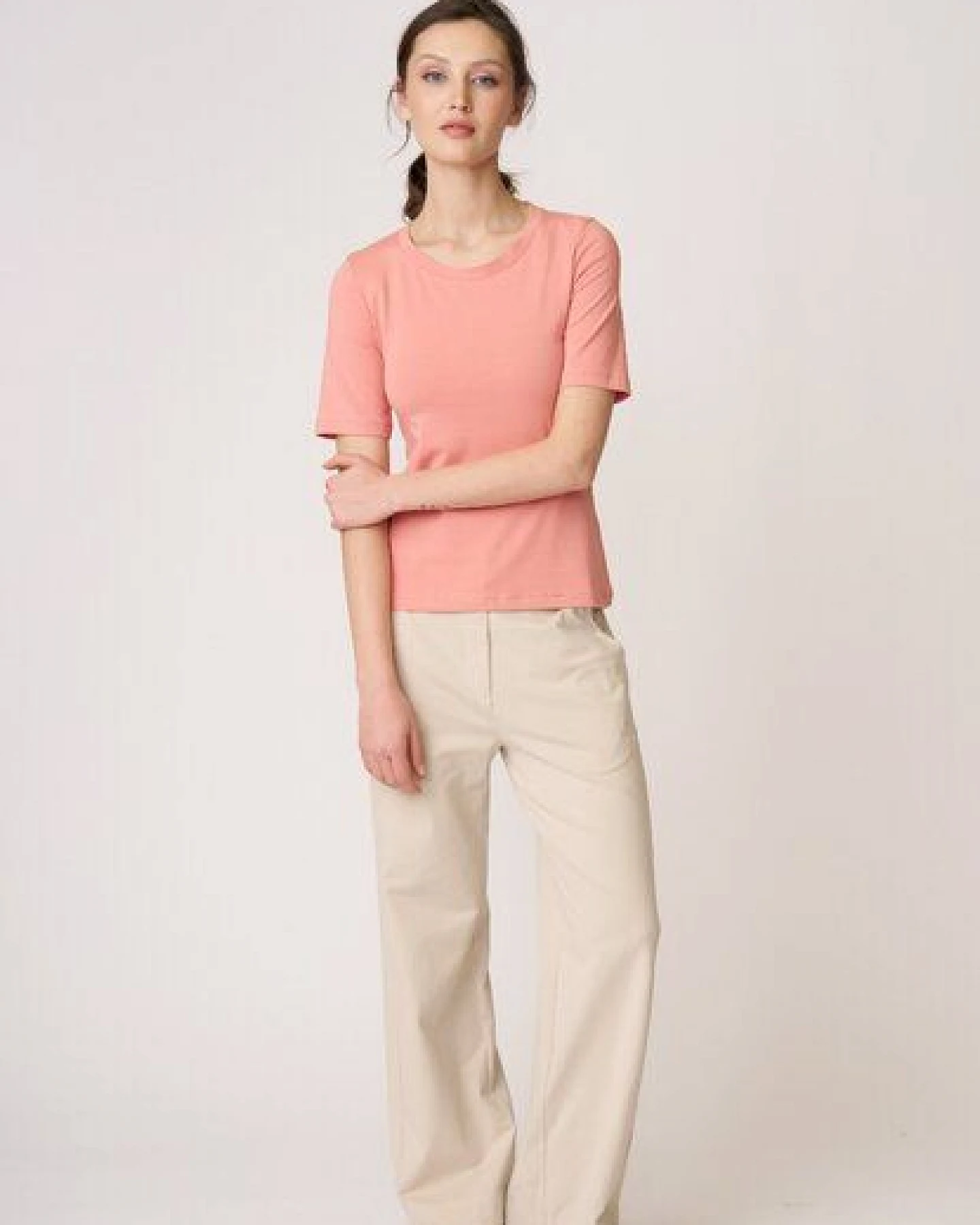 LANA Organic Basicshirt aus Bio Baumwolle, Modell Vinnie – Ansicht 2