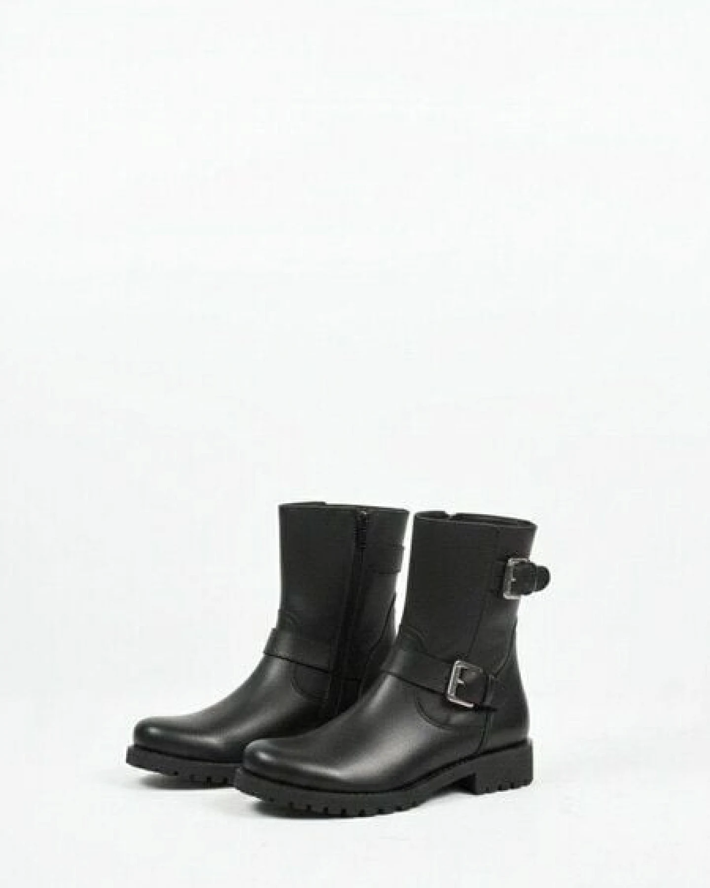 Will's Vegan Shop Biker-Stiefel Schwarz Damen – Ansicht 4