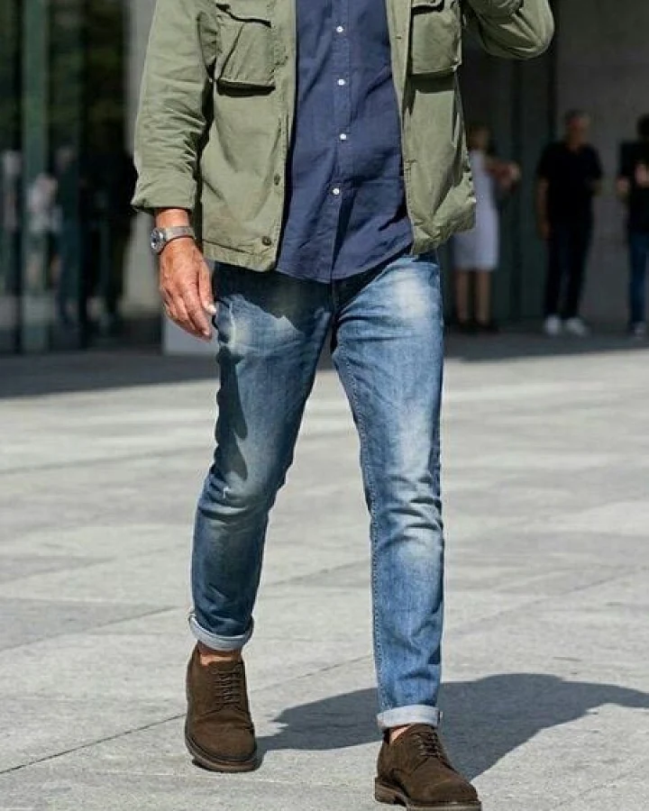 Will's Vegan Shop Continental Brogues Dunkelbraunes Veganes Wildleder Herren