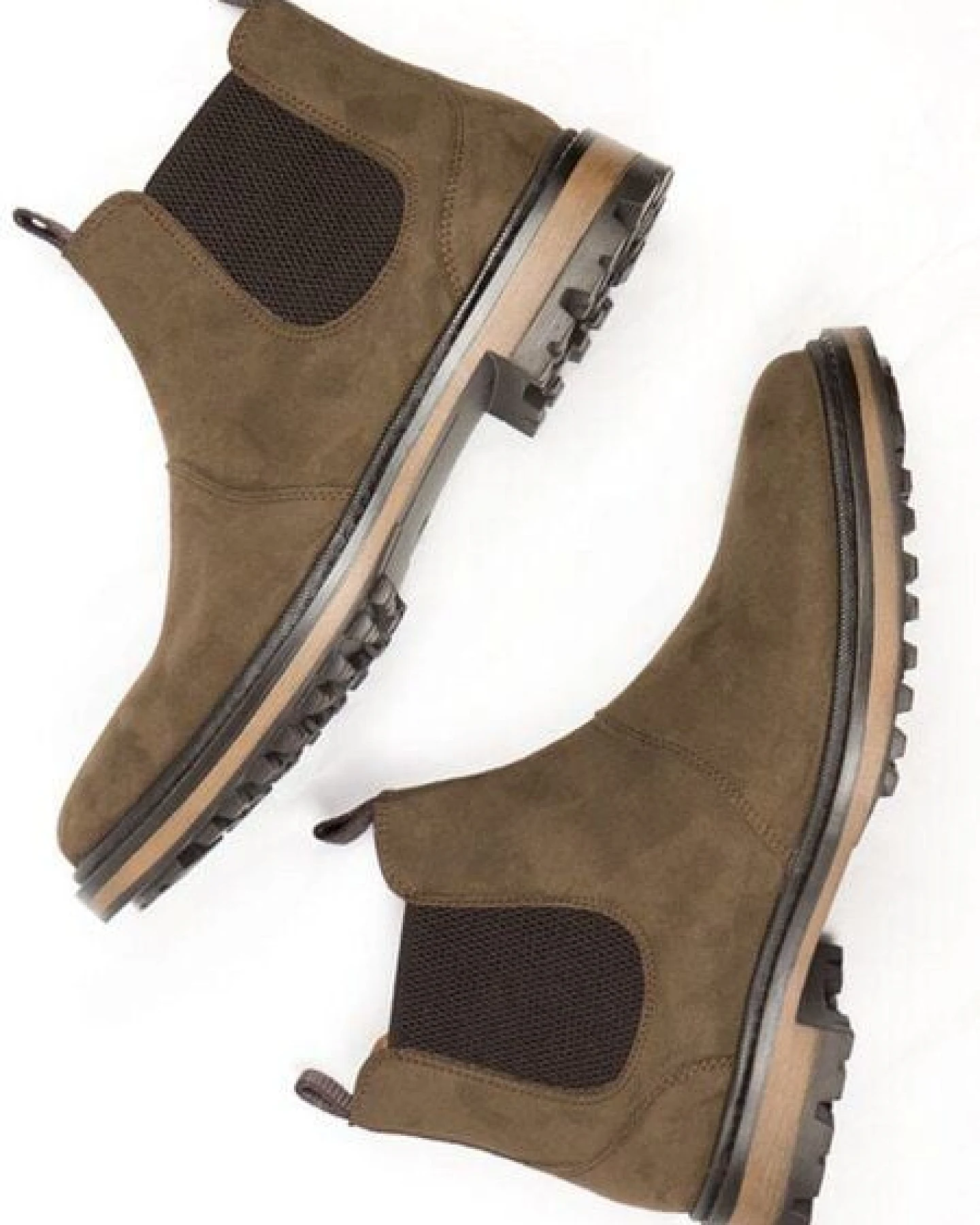 Will's Vegan Shop Continental Chelsea-Stiefel Veganes Wildleder Herren – Ansicht 3