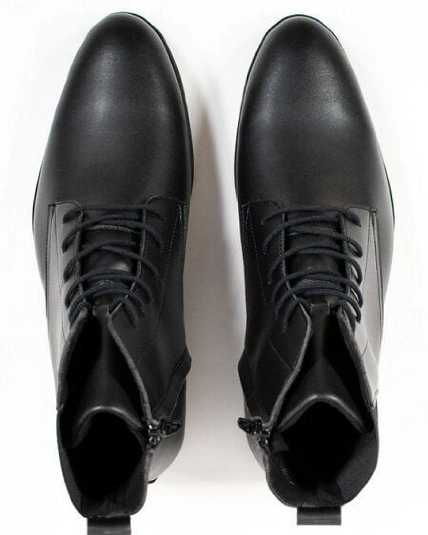 Will's Vegan Shop Elegante Stiefel Mit Schmaler Sohle Schwarz Herren – Ansicht 3