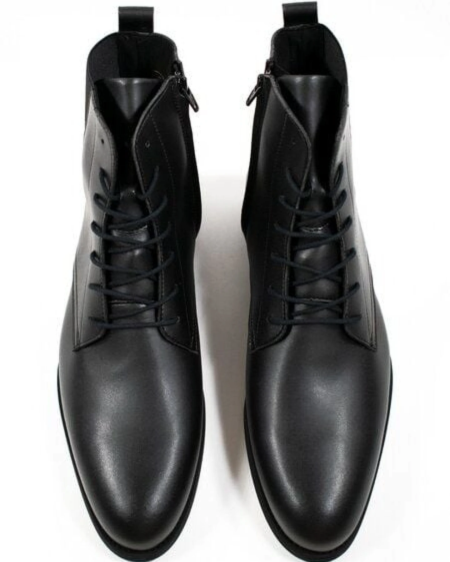 Will's Vegan Shop Elegante Stiefel Mit Schmaler Sohle Schwarz Herren – Ansicht 4