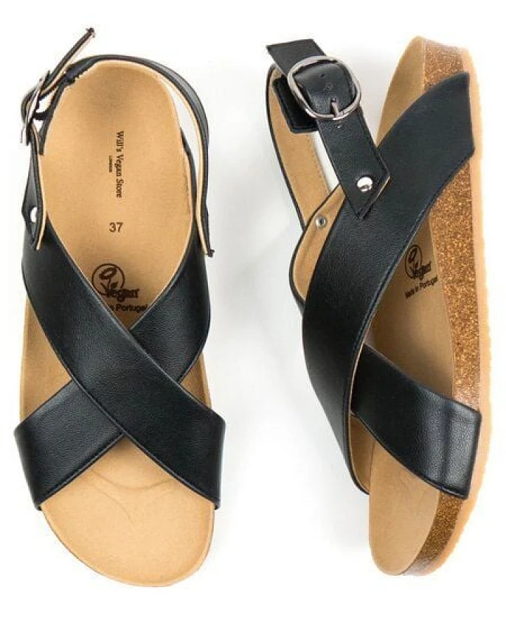 Will's Vegan Shop Huarache-Sandalen mit Fußbett Damen