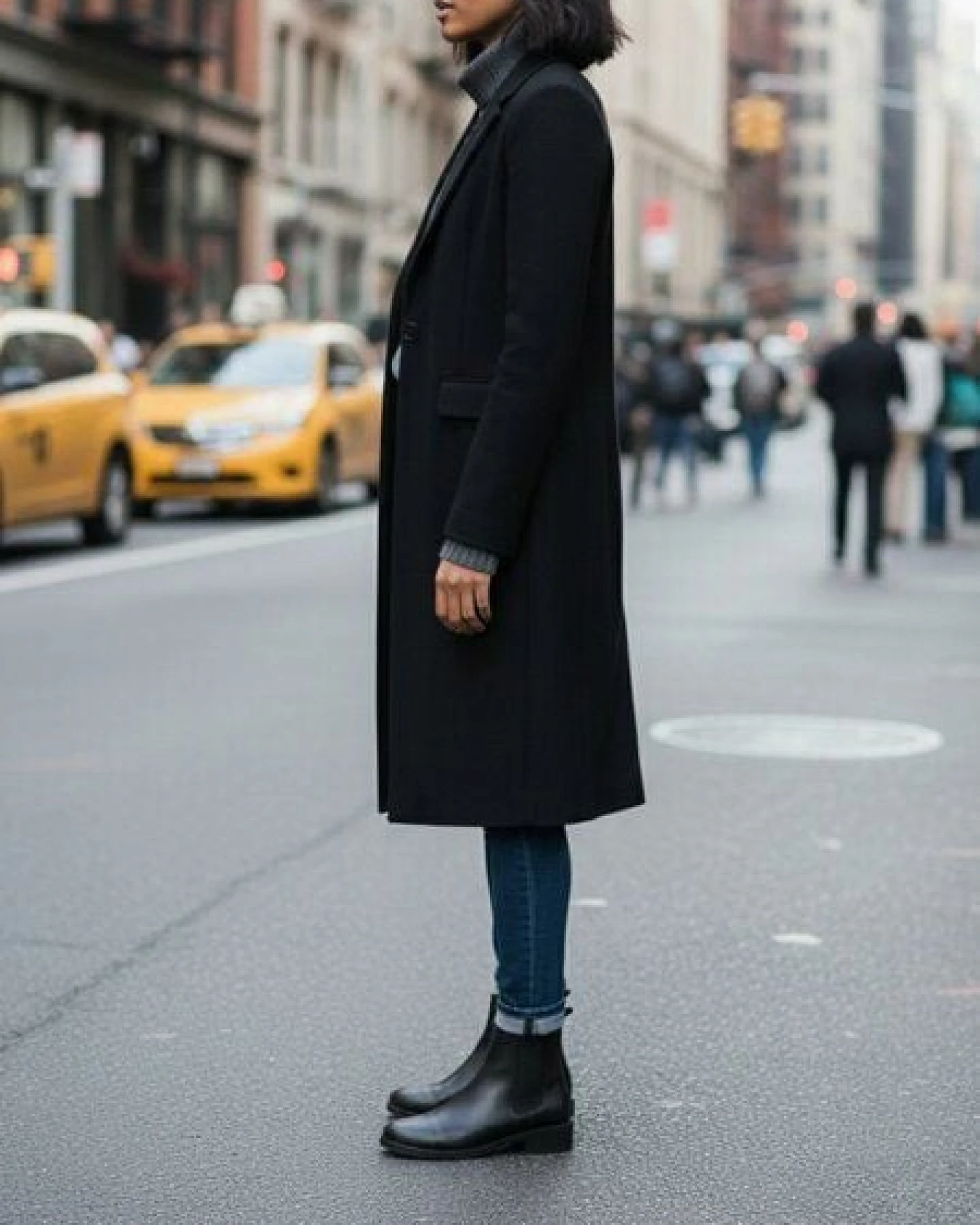 Will's Vegan Shop Luxe Smart-Chelsea-Stiefel Schwarz Damen – Ansicht 2
