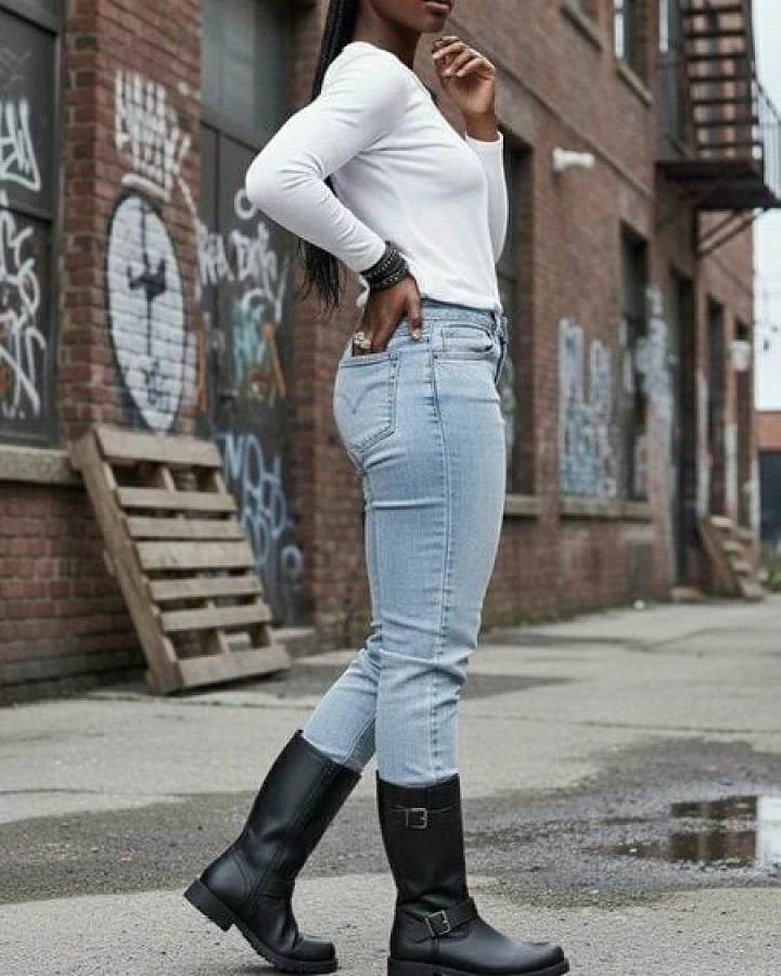 Will's Vegan Shop Mittellange Motorradstiefel