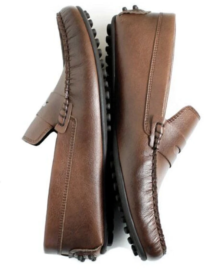 Will's Vegan Shop Penny Driving Loafers Kastanie Herren