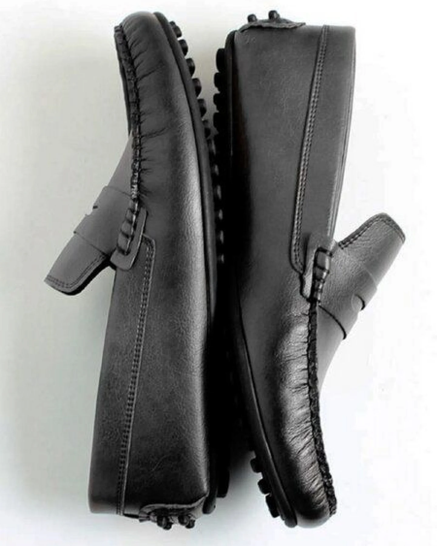 Will's Vegan Shop Penny Driving Loafers Schwarz Herren – Ansicht 2