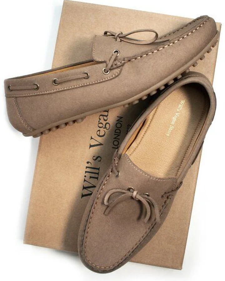 Will's Vegan Shop Vegane Wildleder-Loafer Damen