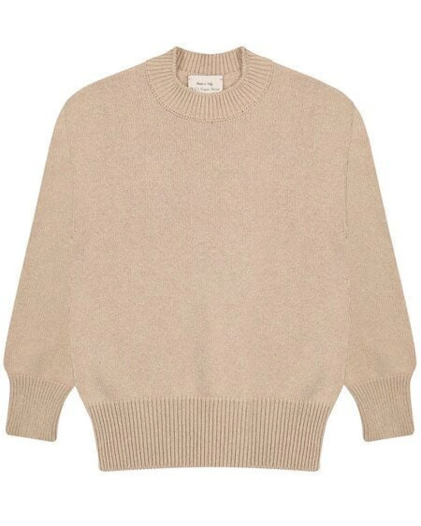 Will's Vegan Shop Knit mit Rundhalsausschnitt beige stricken Damen – Ansicht 2