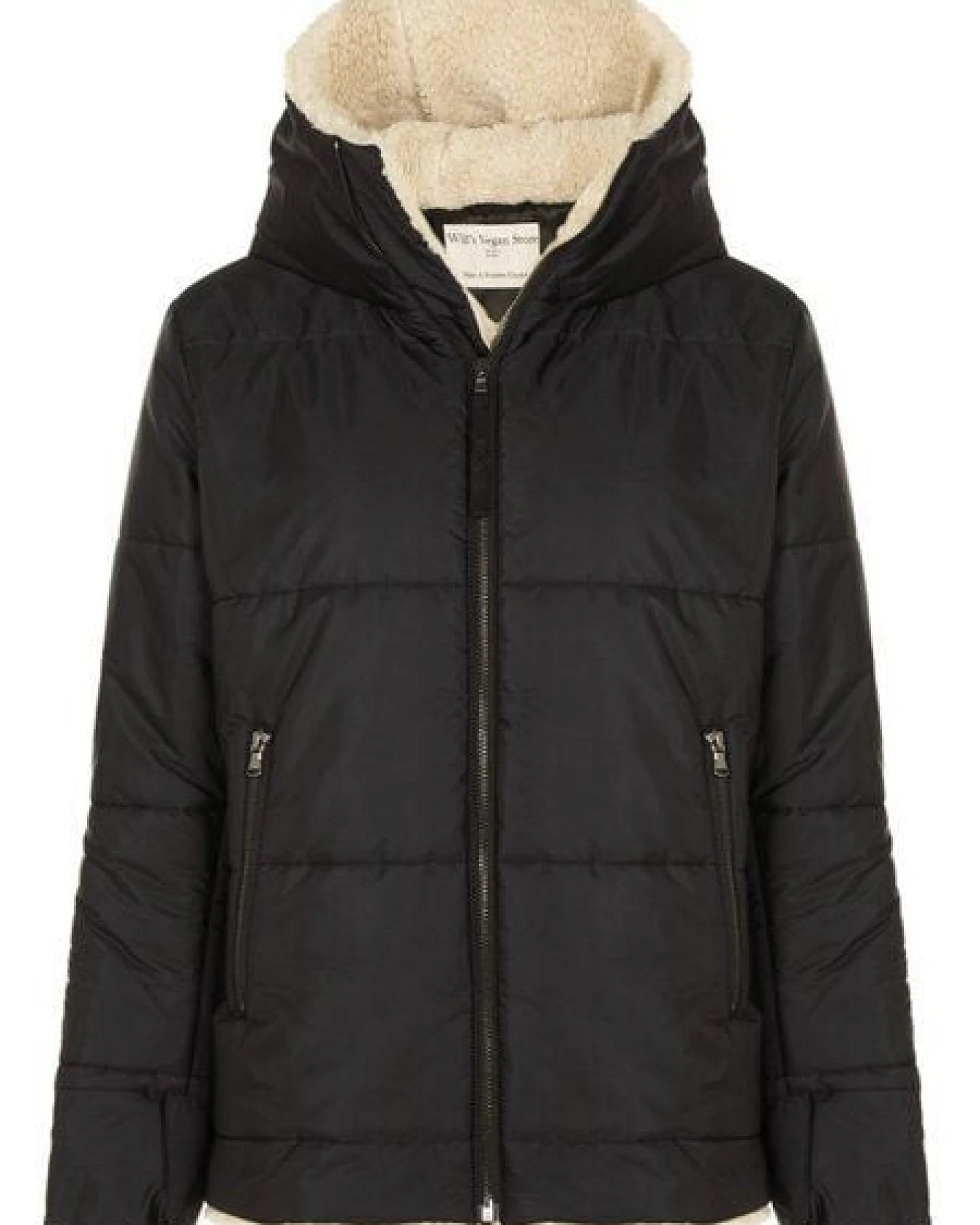 Will's Vegan Shop CO2-neutrale, recycelte und vegane Shearling Puffer – Ansicht 2