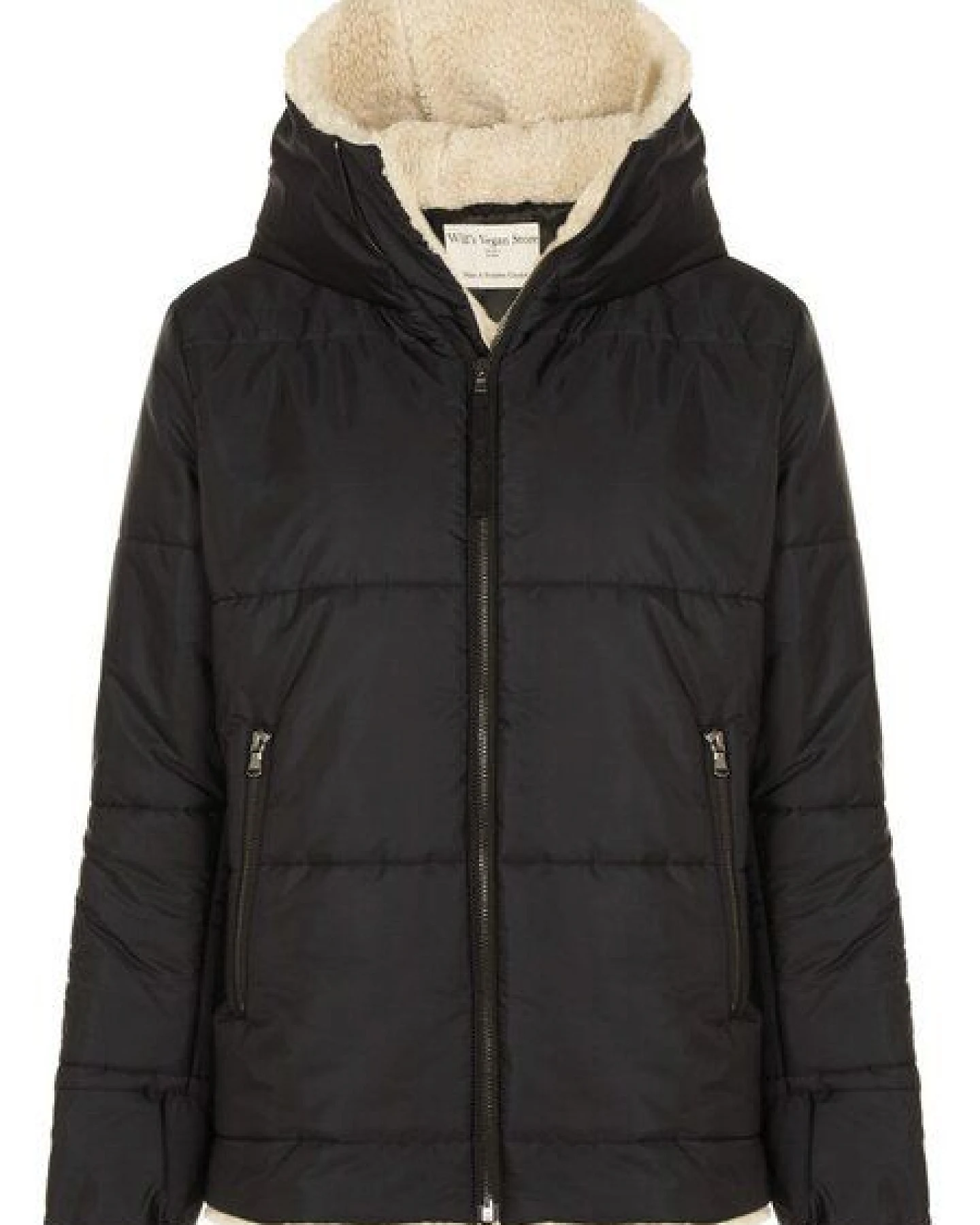 Will's Vegan Shop CO2-neutrale, recycelte und vegane Shearling Puffer – Ansicht 2