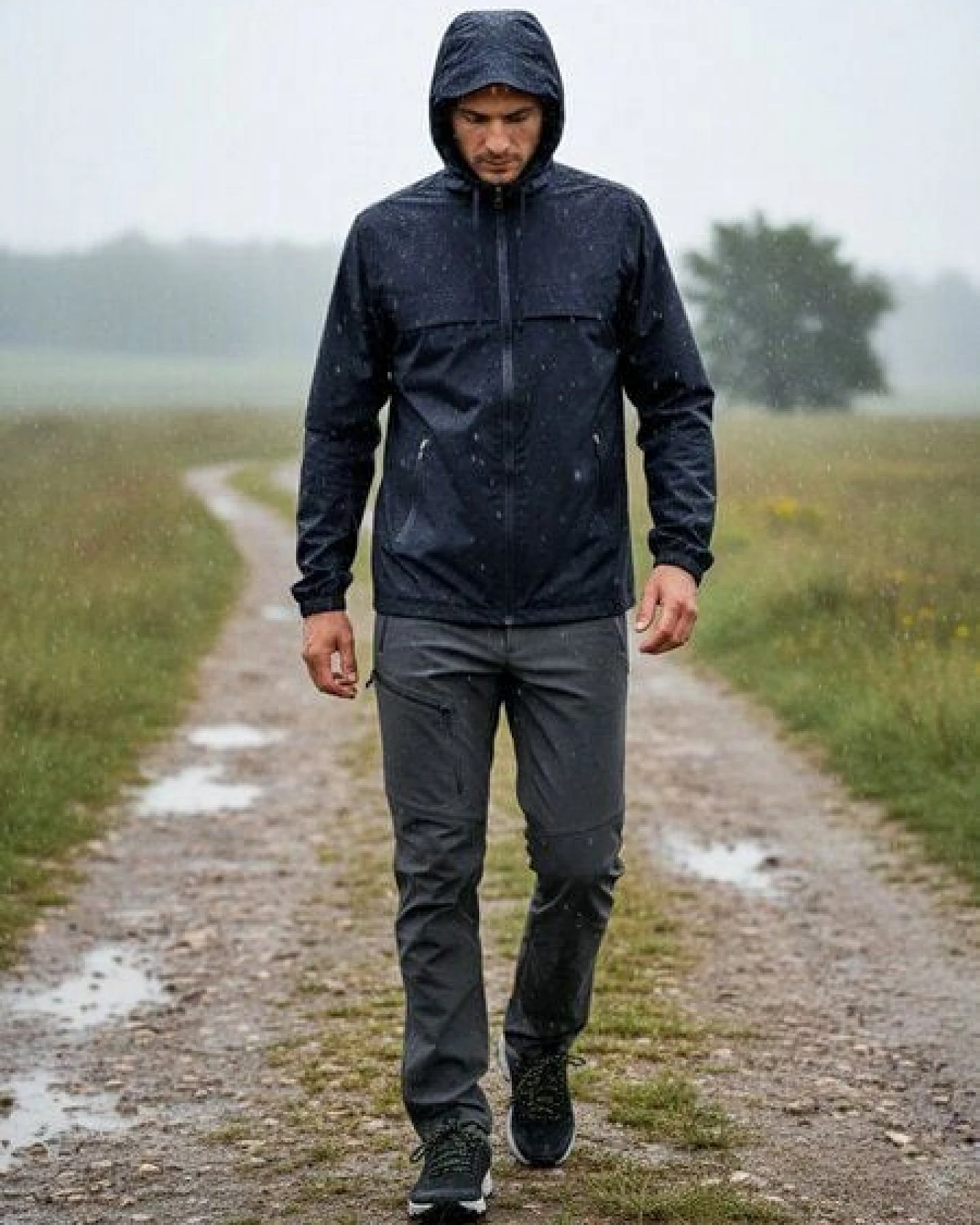 Will's Vegan Shop WVSport Wasserabweisende Leichte Jacke – Ansicht 3