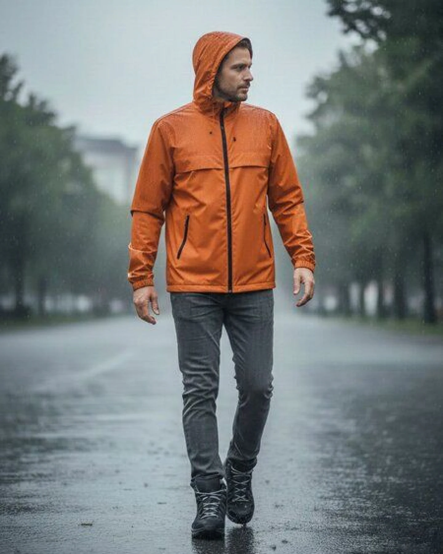 Will's Vegan Shop WVSport Wasserabweisende Leichte Jacke – Ansicht 4