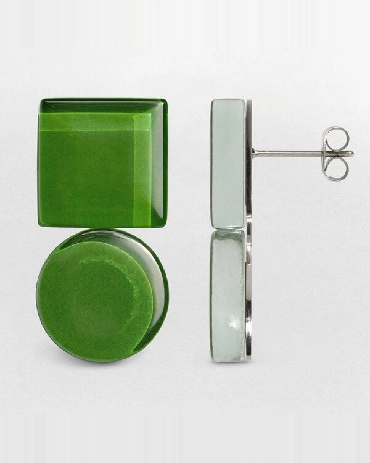 ALEXASCHA Geometrische Statement Ohrringe aus Glas – Ansicht 4