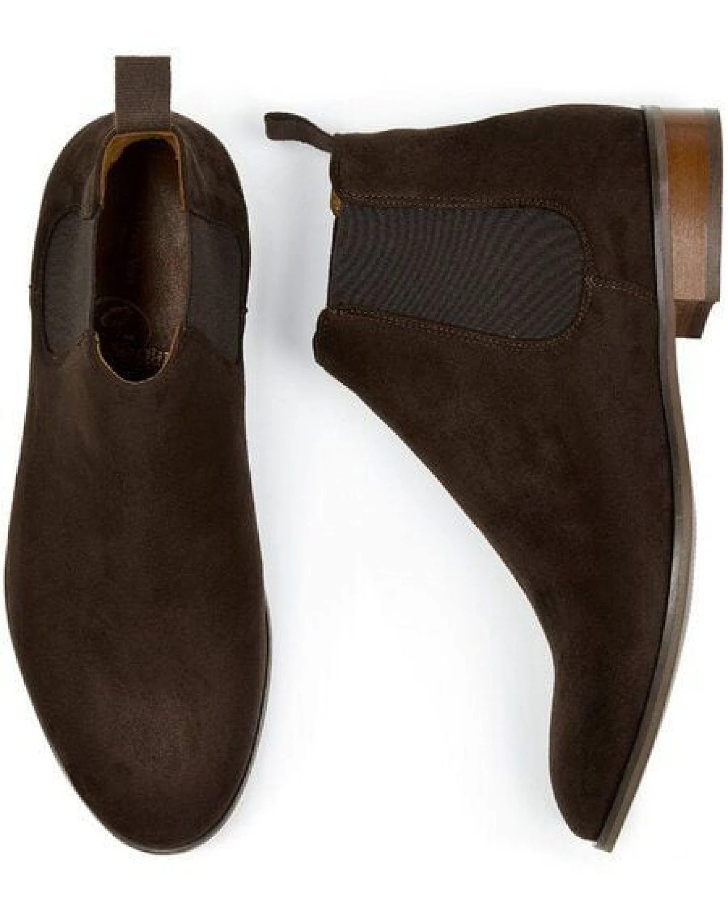 Will's Vegan Shop Chelsea-Stiefel Veganes Wildleder Herren – Ansicht 2