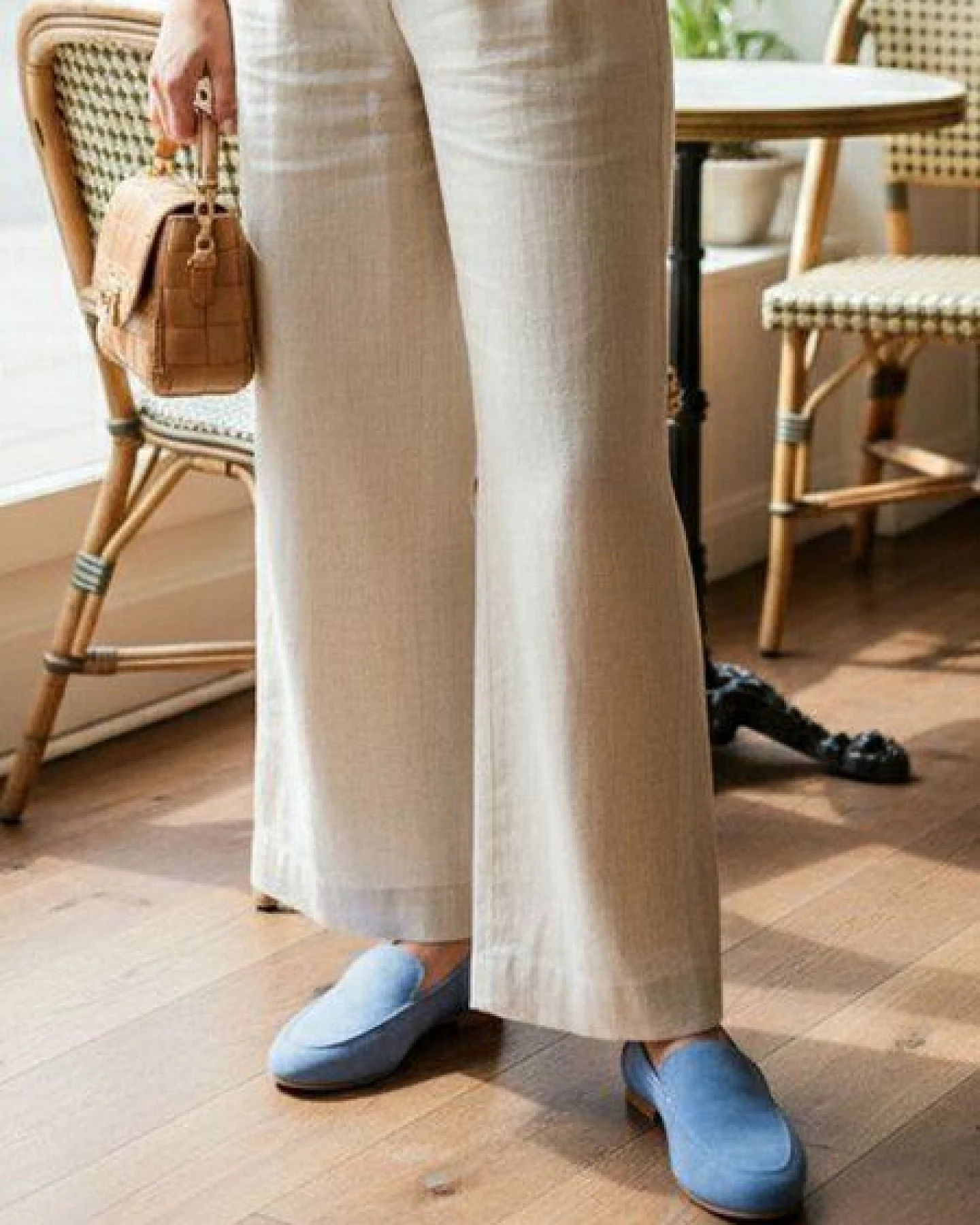 Will's Vegan Shop Loafer Blau Veganes Wildleder Damen – Ansicht 2
