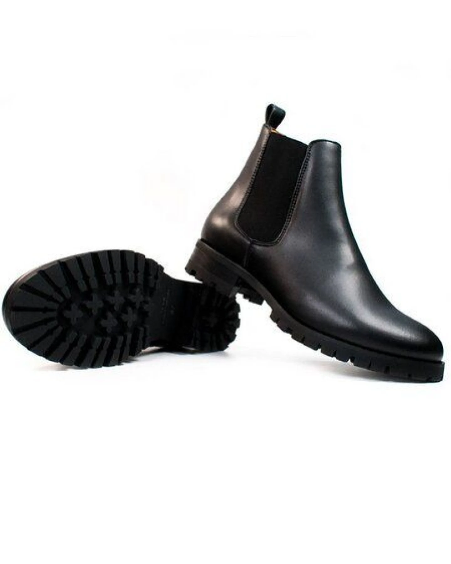 Will's Vegan Shop Luxe Chelsea-Stiefel für Damen in schwarz – Ansicht 2