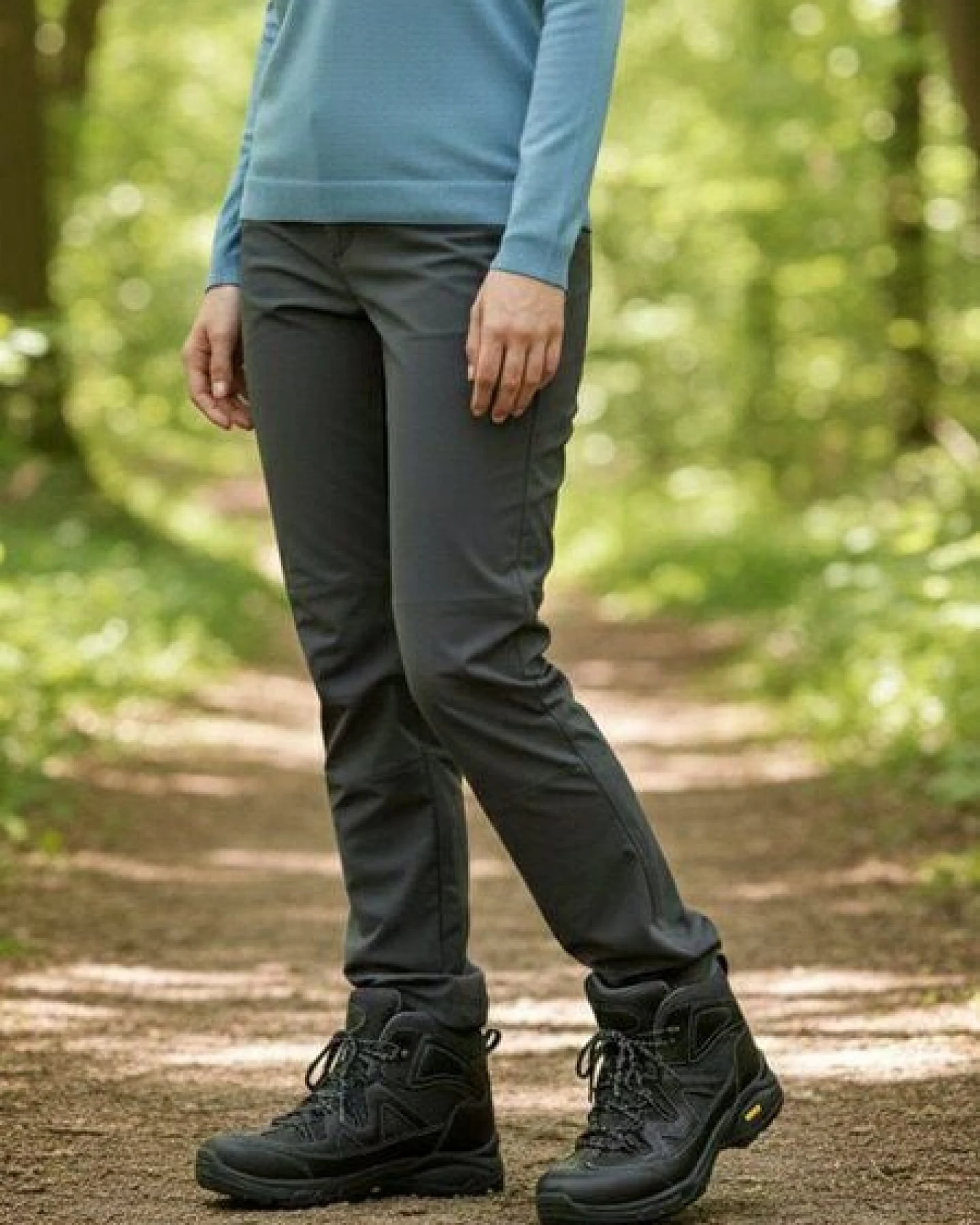 Will's Vegan Shop WVSport Schwarze wasserdichte Wanderstiefel Sequoia Ausgabe für Damen vegan – Ansicht 2