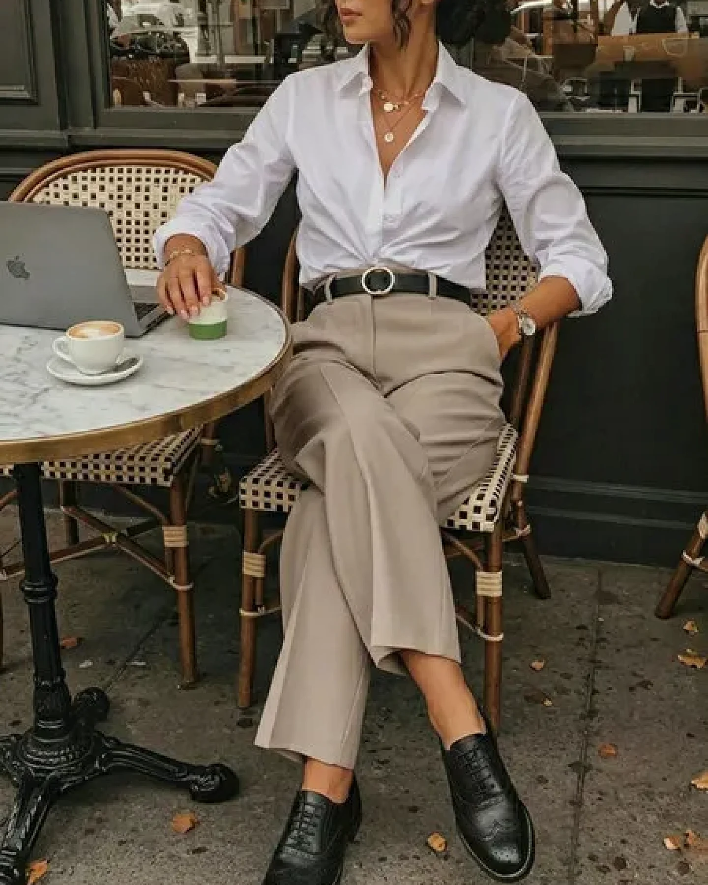 Will's Vegan Shop Weit geschnittene Oxford Brogues – Ansicht 4