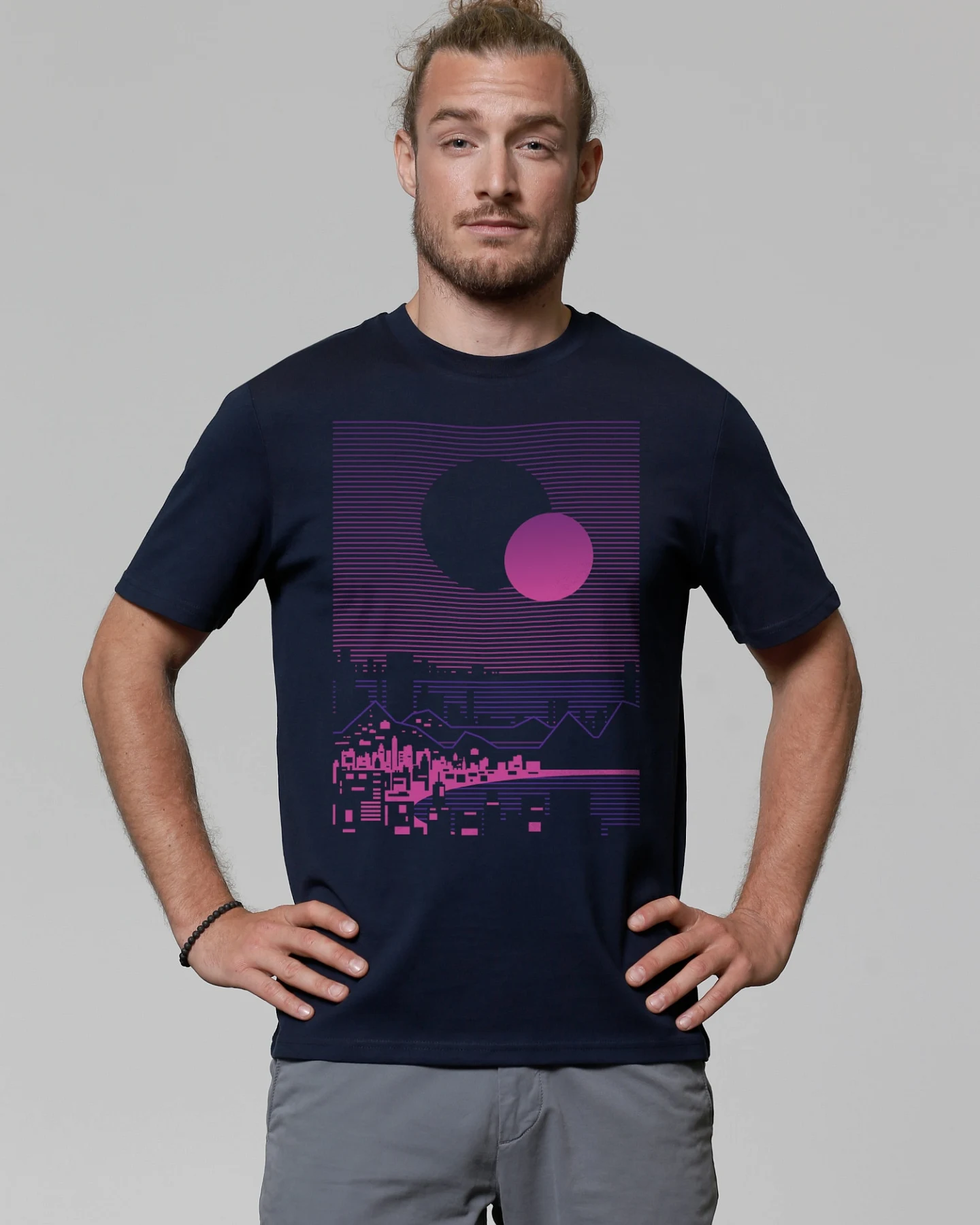 Watapparel Shirt Sun and Moon Skyline – Ansicht 2