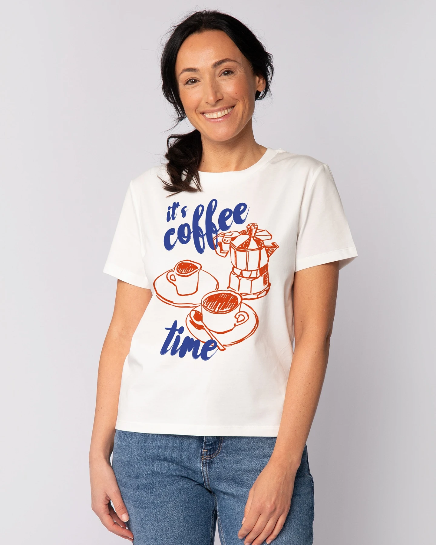 Watapparel T-Shirt Its Coffee Time – Ansicht 2
