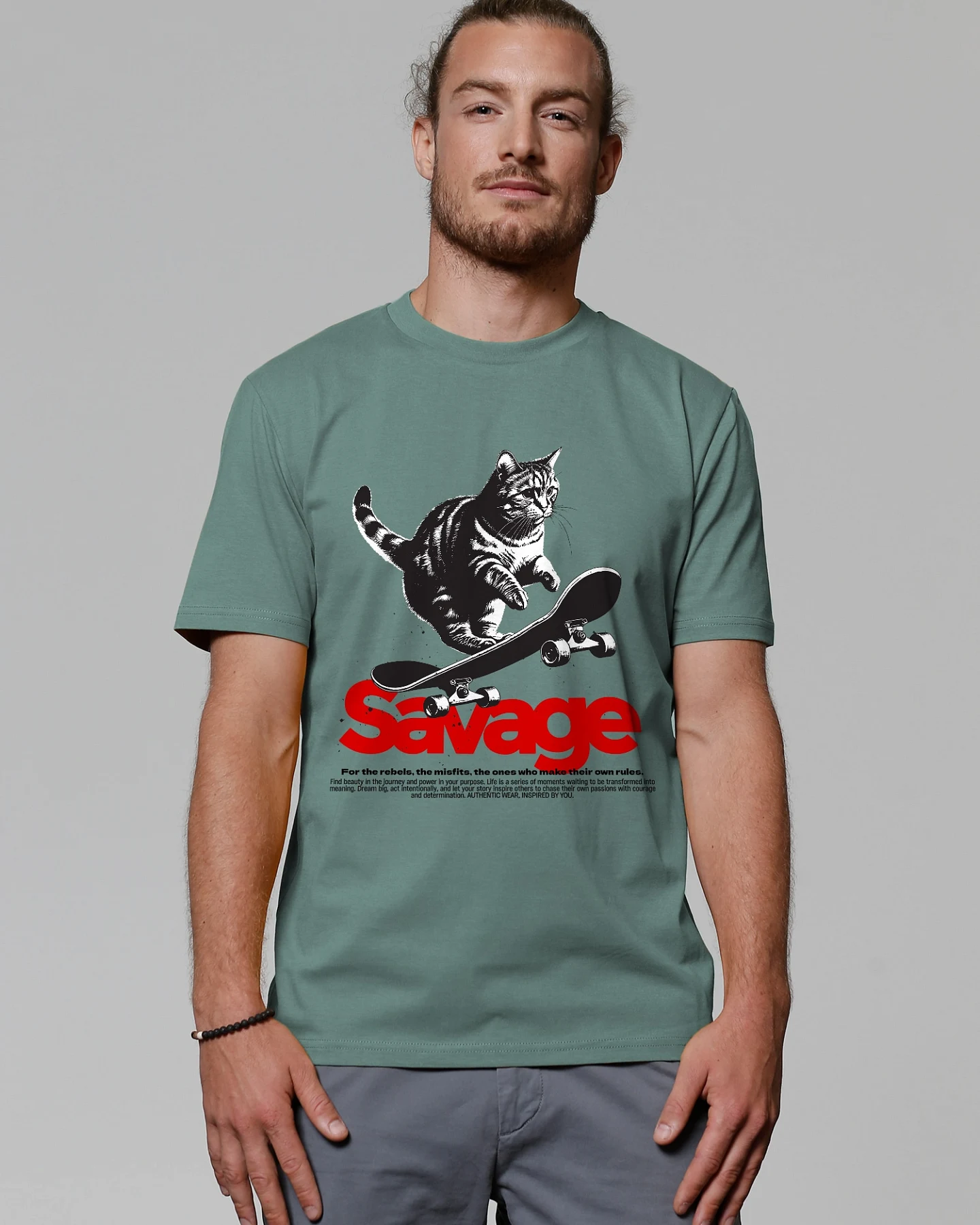 Watapparel T-Shirt Savage cat – Ansicht 2