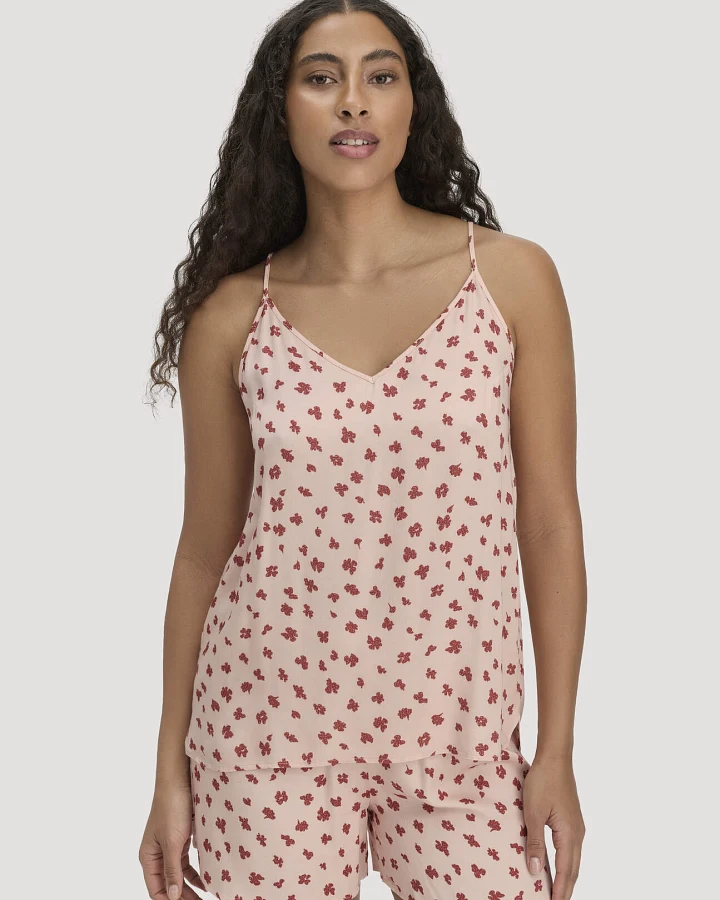 hessnatur Damen Spaghetti Top PURE LUX aus LENZING™ ECOVERO™ - orange - Größe 34