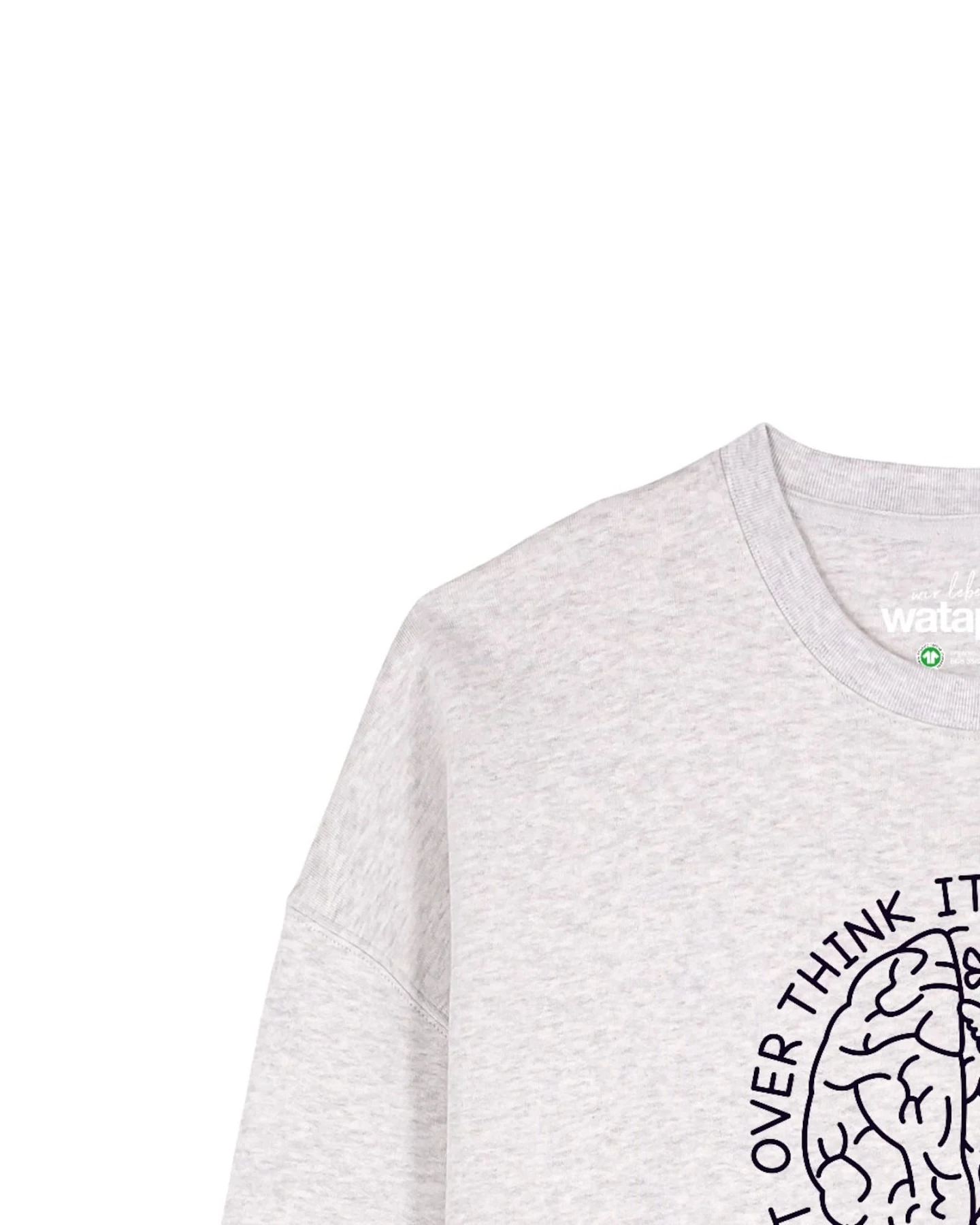 Watapparel Sweatshirt Dont overthink it – Ansicht 3