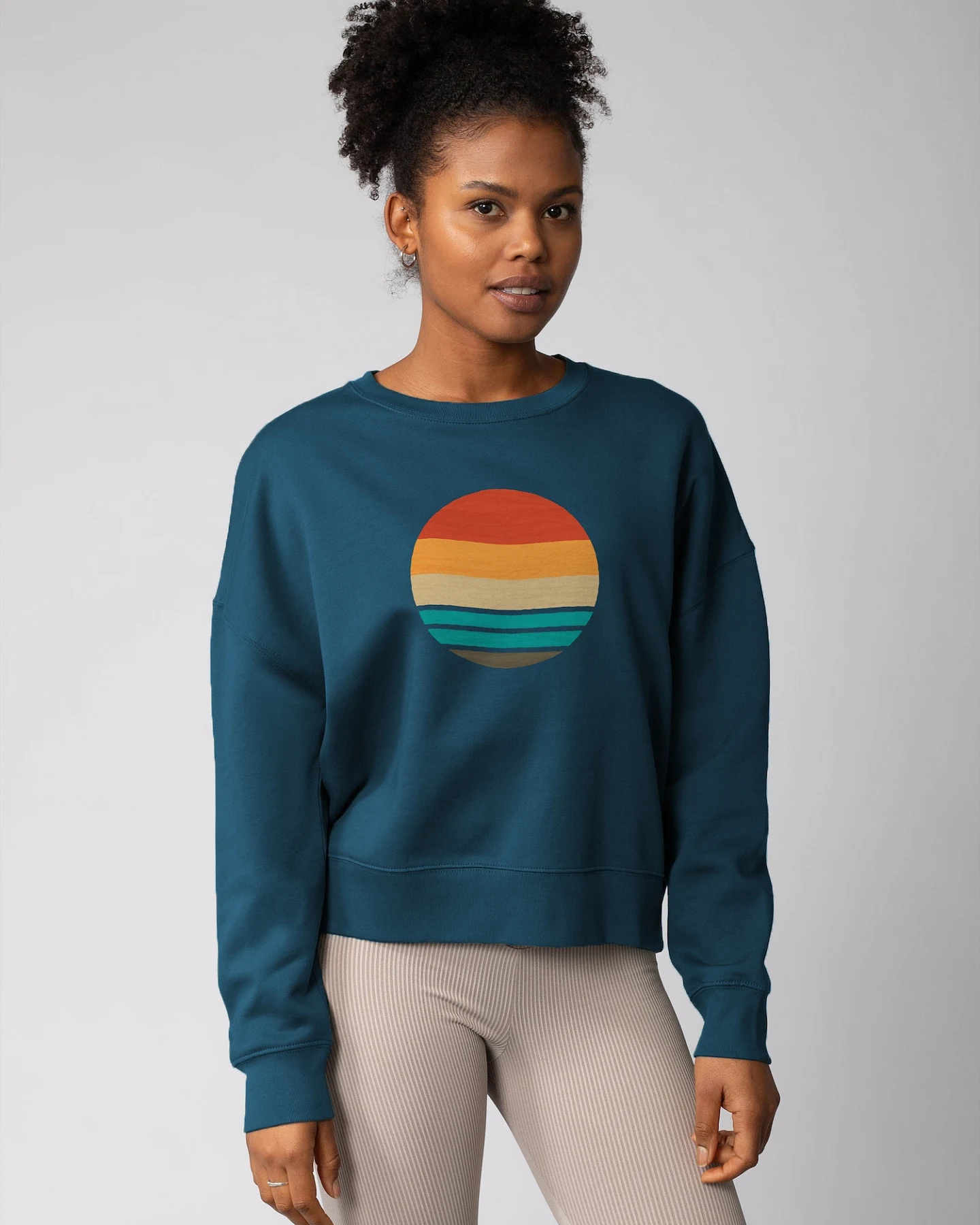 Watapparel Sweatshirt Retro Sunset Ocean – Ansicht 2