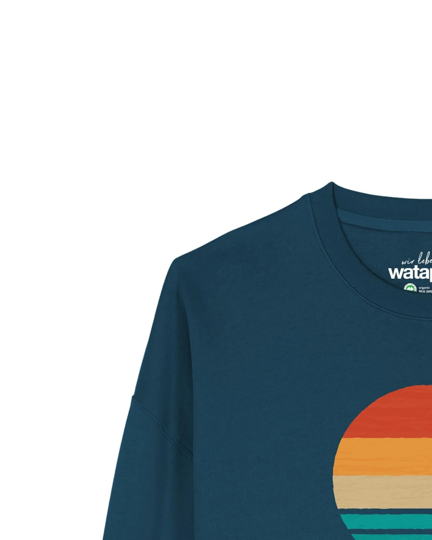 Watapparel Sweatshirt Retro Sunset Ocean – Ansicht 3