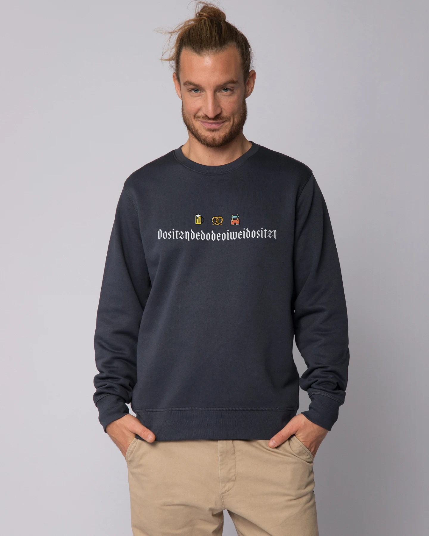 Watapparel Sweatshirt Dositzndedodeoiweidositzn – Ansicht 2
