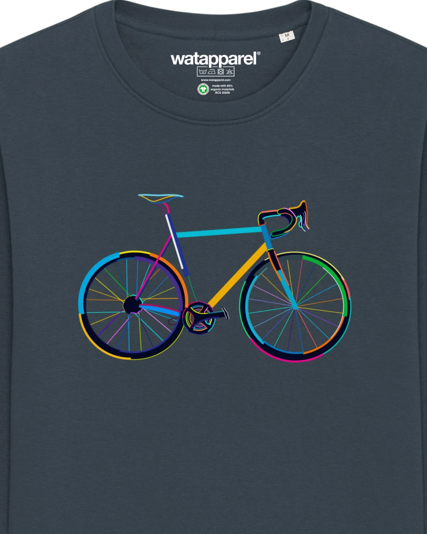 Watapparel Sweatshirt Fahrrad by night – Ansicht 3