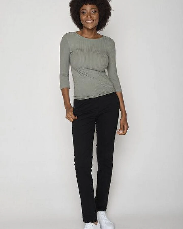GREENBOMB Basic Refined - Sportliches Longsleeve aus LENZING TENCEL Mix / Fair & Vegan