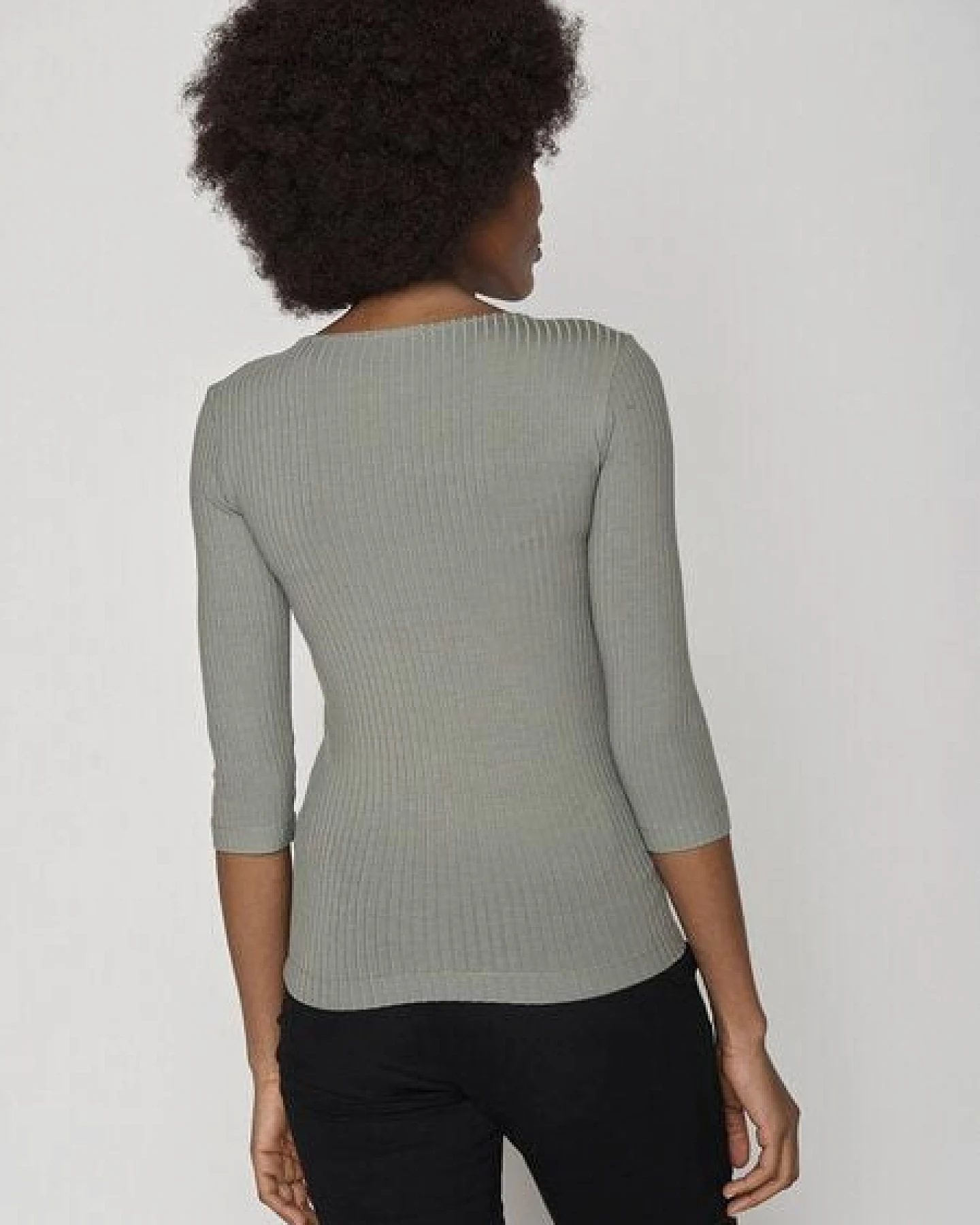 GREENBOMB Basic Refined - Sportliches Longsleeve aus LENZING TENCEL Mix / Fair & Vegan – Ansicht 3