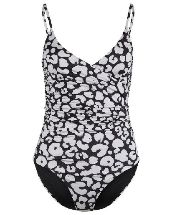 DEDICATED - Women's Wrap Swimsuit Klinte - Badeanzug Gr XS grau