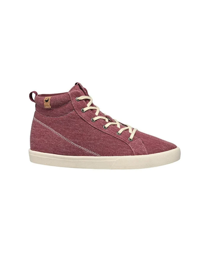 SAOLA Damen vegan Sneaker Damen Wanaka Canvas Burgundy